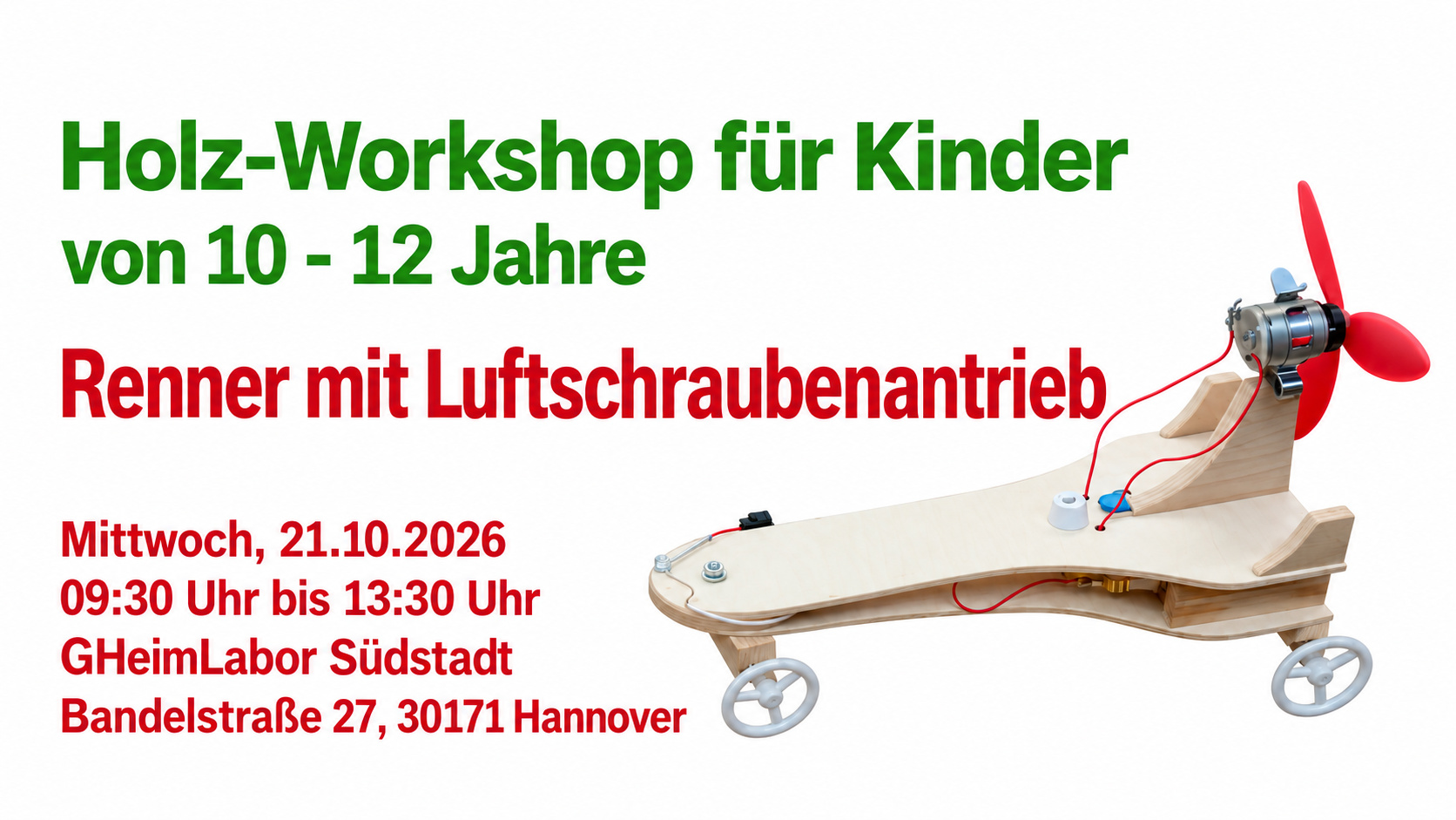 Holz-Workshop für Kinder